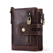 Load image into Gallery viewer, Genuine Cow Leather Wallet Men