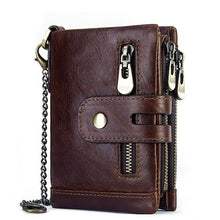 Load image into Gallery viewer, Genuine Cow Leather Wallet Men