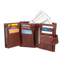 Load image into Gallery viewer, Men Short Wallet Genuine Leather