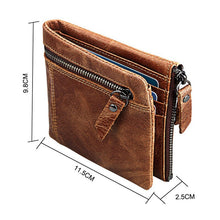 Load image into Gallery viewer, Genuine Leather Men Wallet