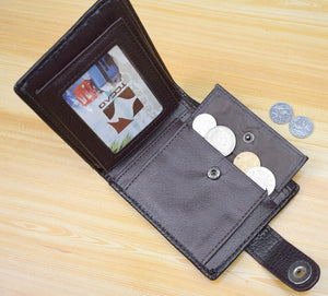 men wallet made of leather genuine purse