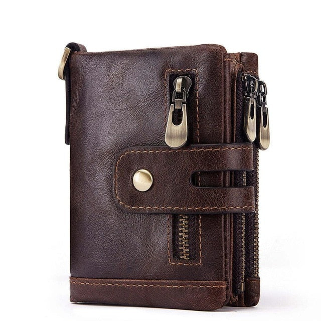 Genuine Cow Leather Wallet Men