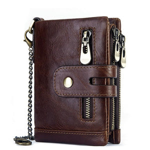 Genuine Cow Leather Wallet Men