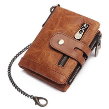 Load image into Gallery viewer, Genuine Cow Leather Wallet Men
