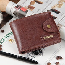 Load image into Gallery viewer, Small wallet men multifunction purse
