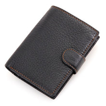 Load image into Gallery viewer, Men Short Wallet Genuine Leather
