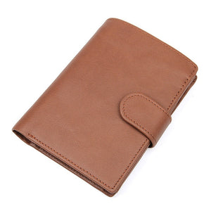 Men Short Wallet Genuine Leather