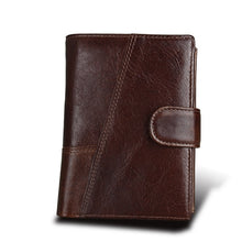 Load image into Gallery viewer, Men Short Wallet Genuine Leather
