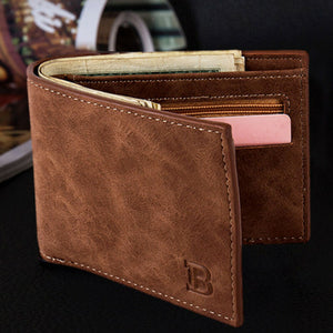 High Quality Men Small Thin Soft Leather Wallet