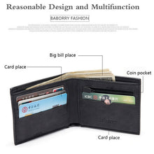 Load image into Gallery viewer, High Quality Men Small Thin Soft Leather Wallet
