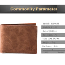 Load image into Gallery viewer, High Quality Men Small Thin Soft Leather Wallet
