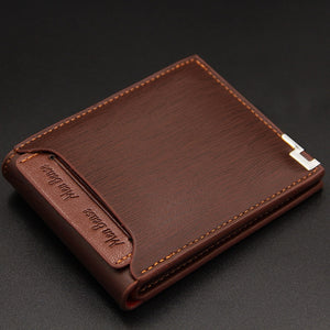 Vintage Men Leather Wallet Short