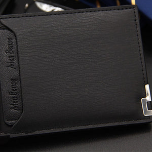 Vintage Men Leather Wallet Short
